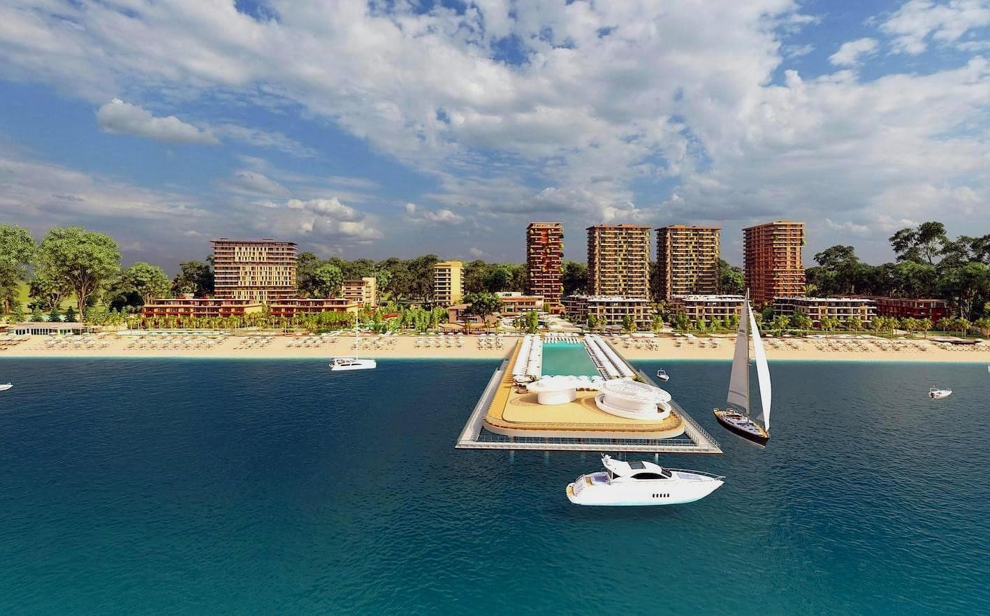 Nouvelle tour de villégiature de 27 étages en première ligne avec panorama sur la mer Noire 3