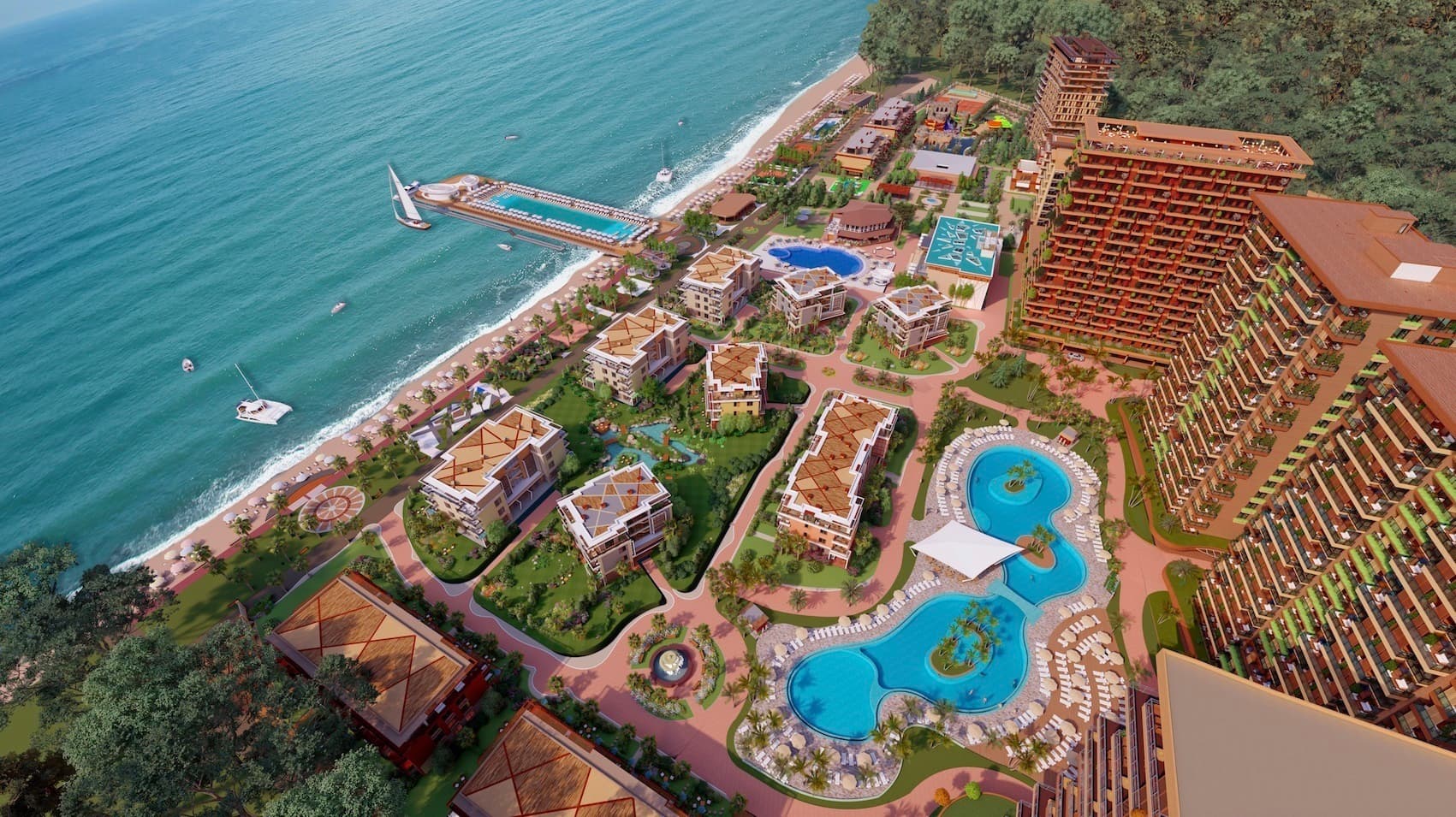 19层海滨度假住宅，配备家具公寓 4