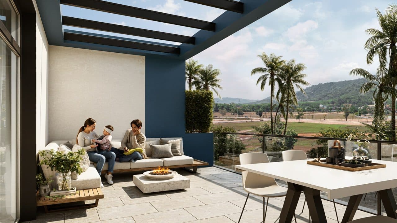 Above Residence — таунхаус TH(A), 3 спальни, 245,64 м² 2